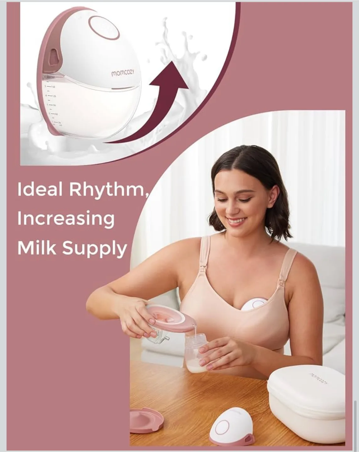 Momcozy Portable Breast Pump with Carrying Case thumbnail