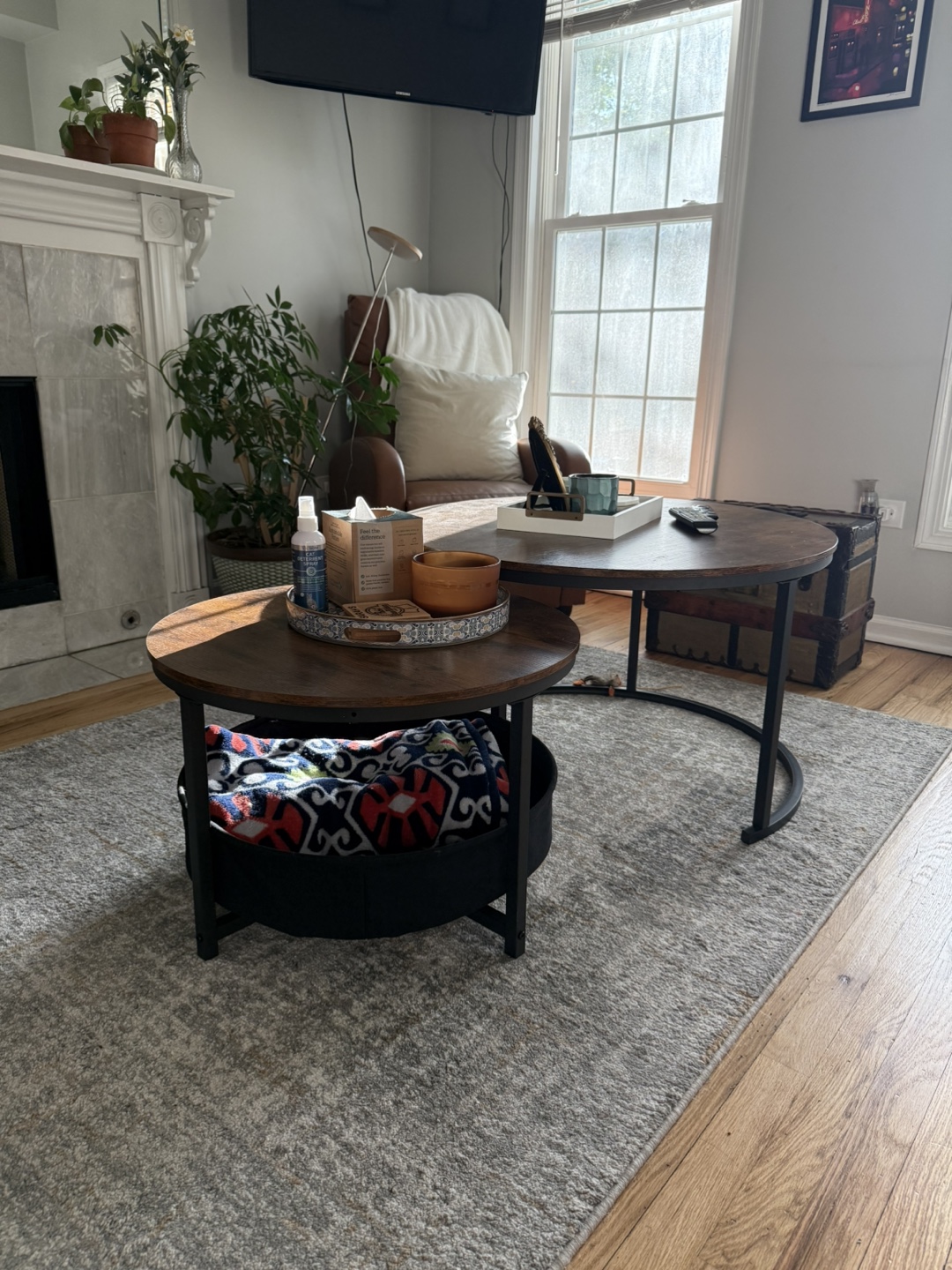 Nested Coffee Table Set with Storage - photo 3