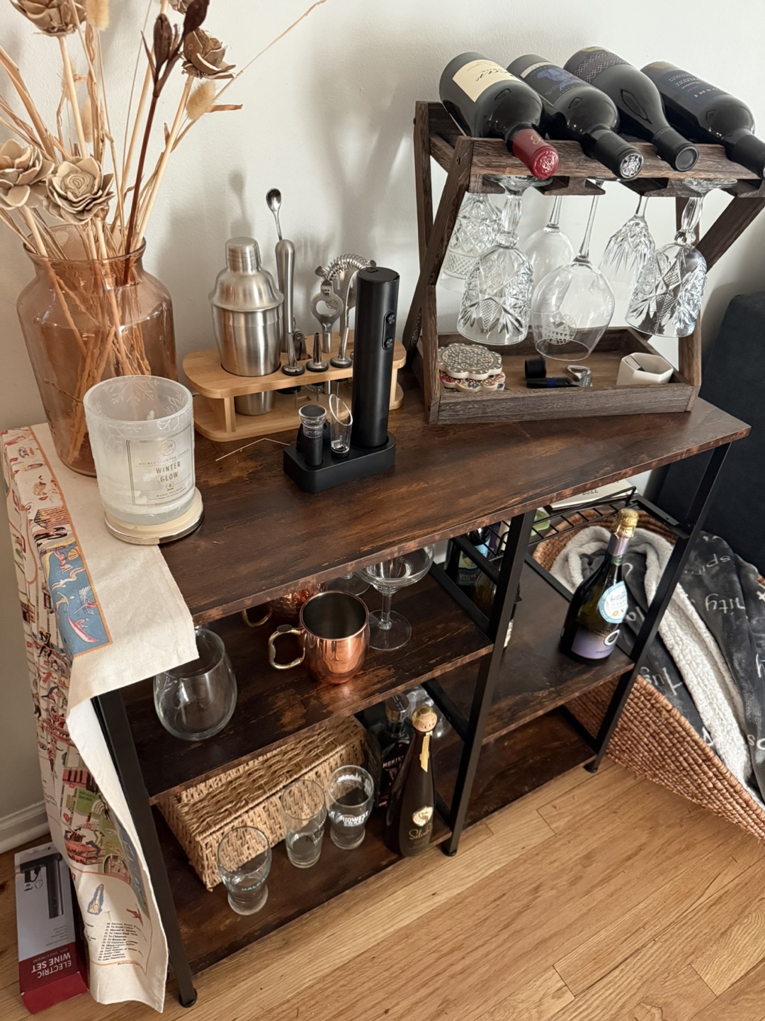 Rustic 3-Tier Bar Cart - photo 3