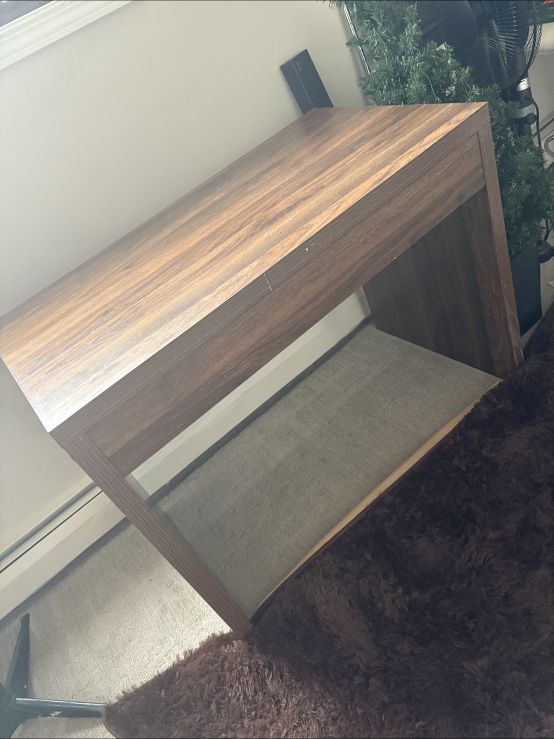 Dark Brown Wooden Desk