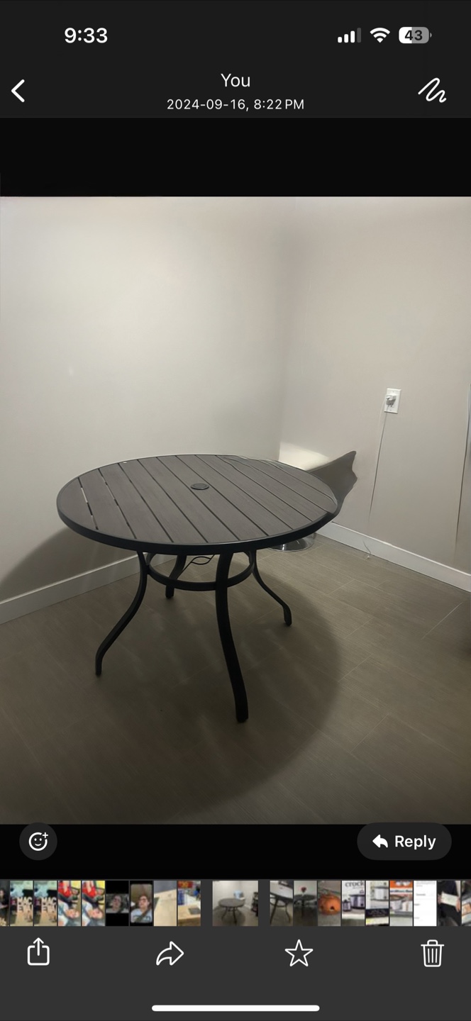Round patio table - photo 2