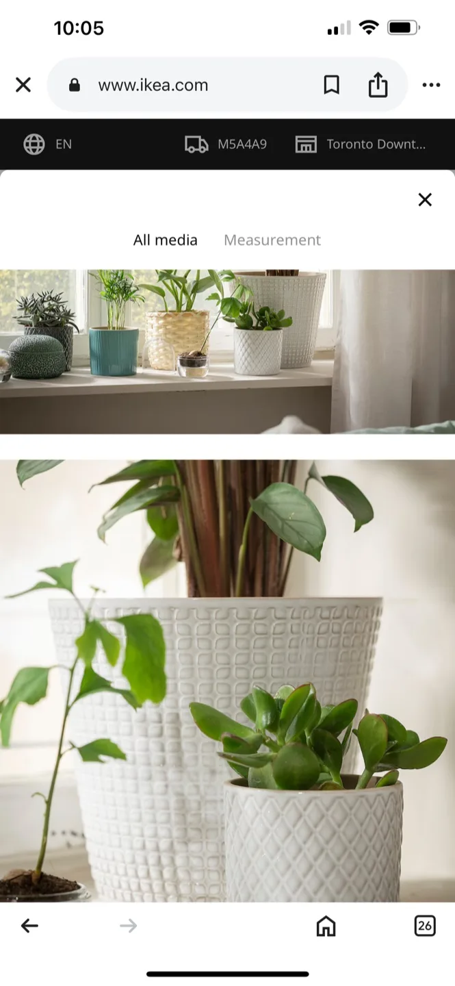 Set of three white ceramic planters image indicator(7)