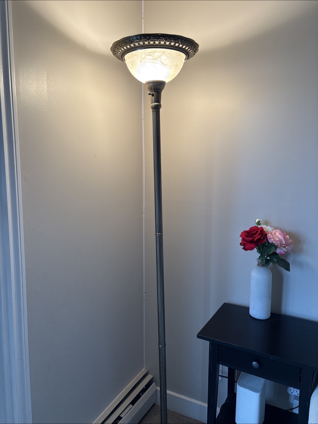 Elegant Floor Lamp, Bronze Finish - photo 2