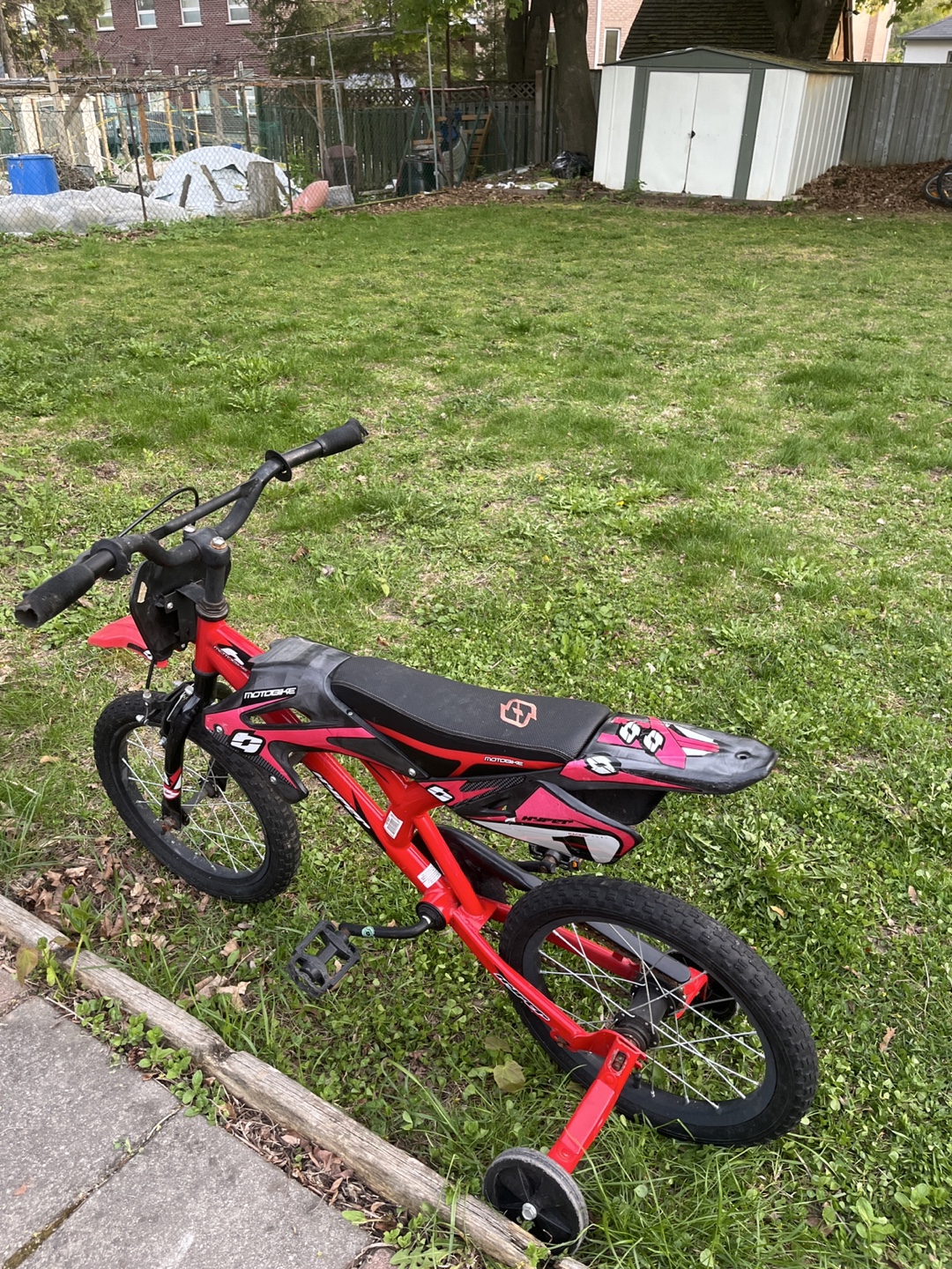 Motobike 16" Kids Bike with Training Wheels - photo 2