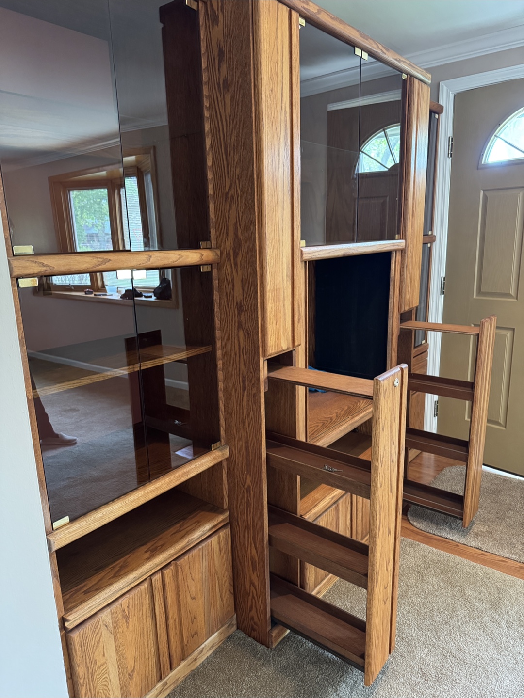Entertainment Center with Glass Doors - photo 2