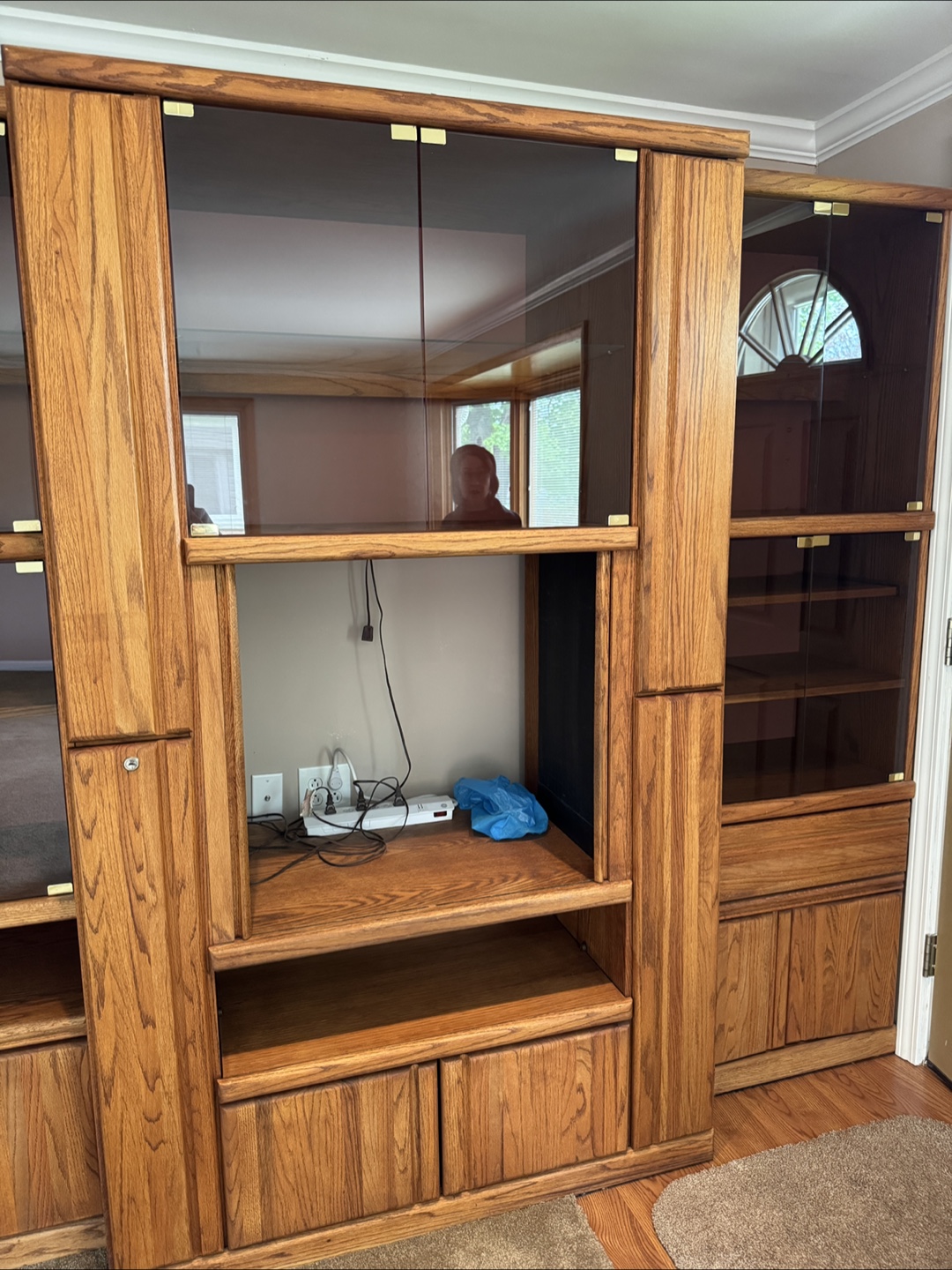 Entertainment Center with Glass Doors - photo 4
