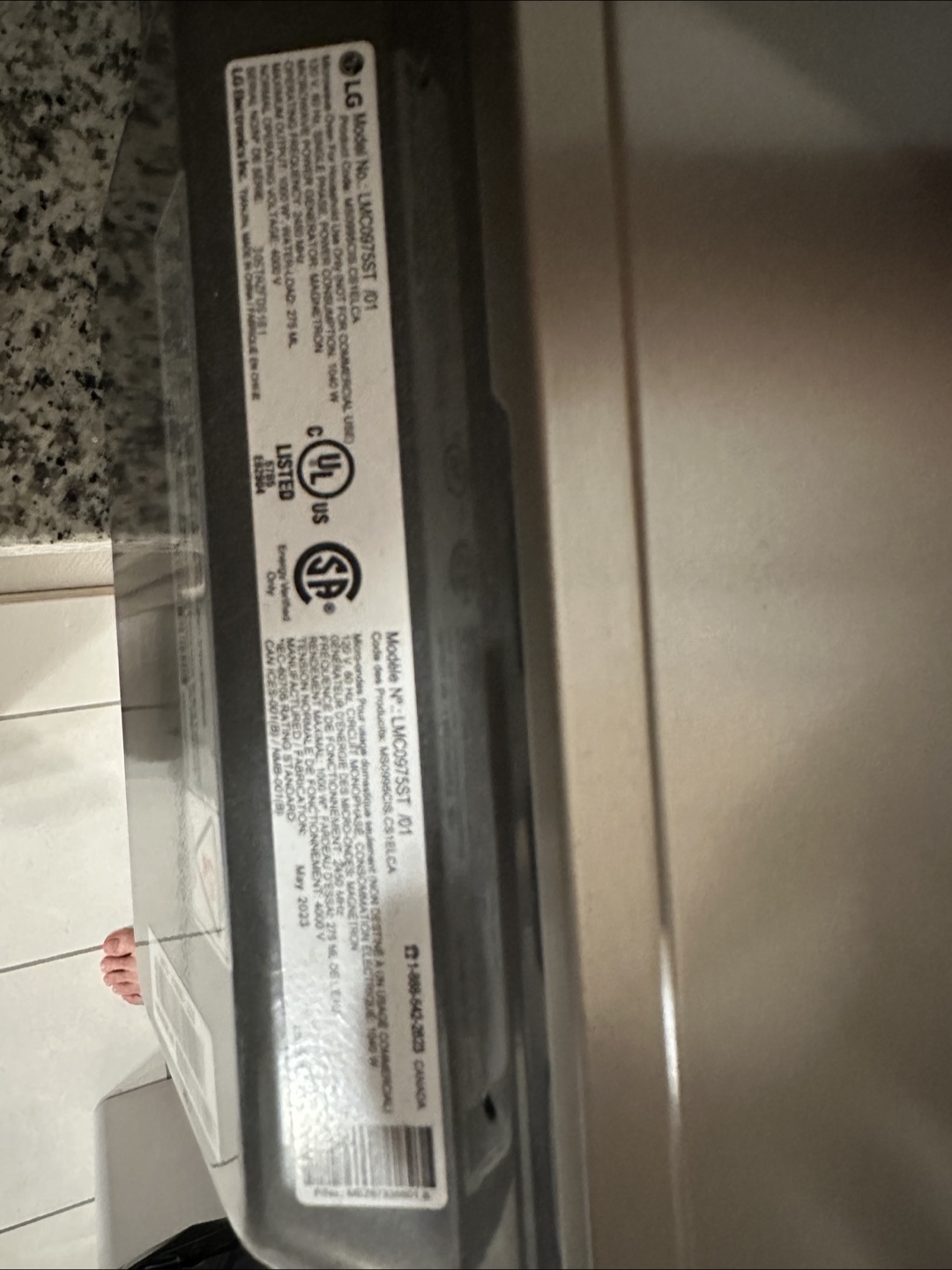 LG Stainless Steel Over-the-Range Microwave - photo 3
