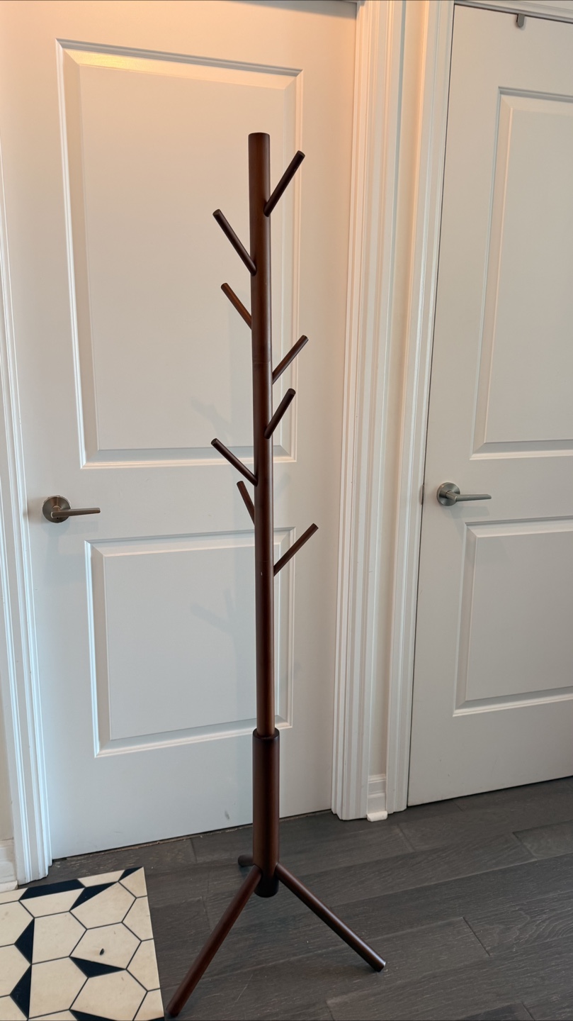 Wooden Coat Rack Stand
