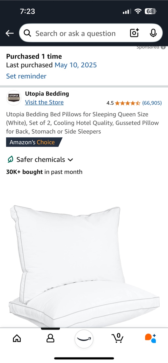 Utopia Bedding Queen Size Pillows - Set of 2