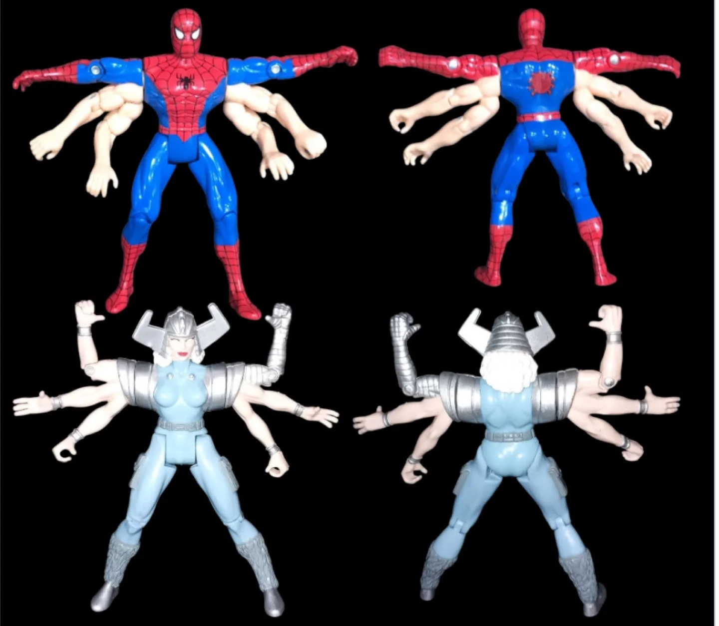 Vintage Marvel Spider-Man 4-Armed Figures and Collector Case image indicator(2)