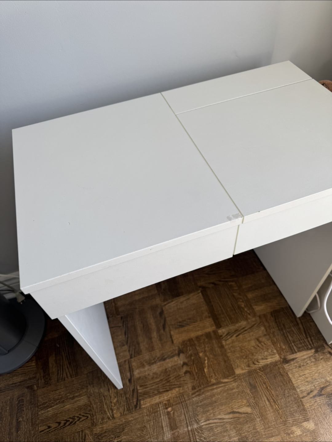 Ikea BRIMNES White Vanity Desk with Two Drawers - photo 2