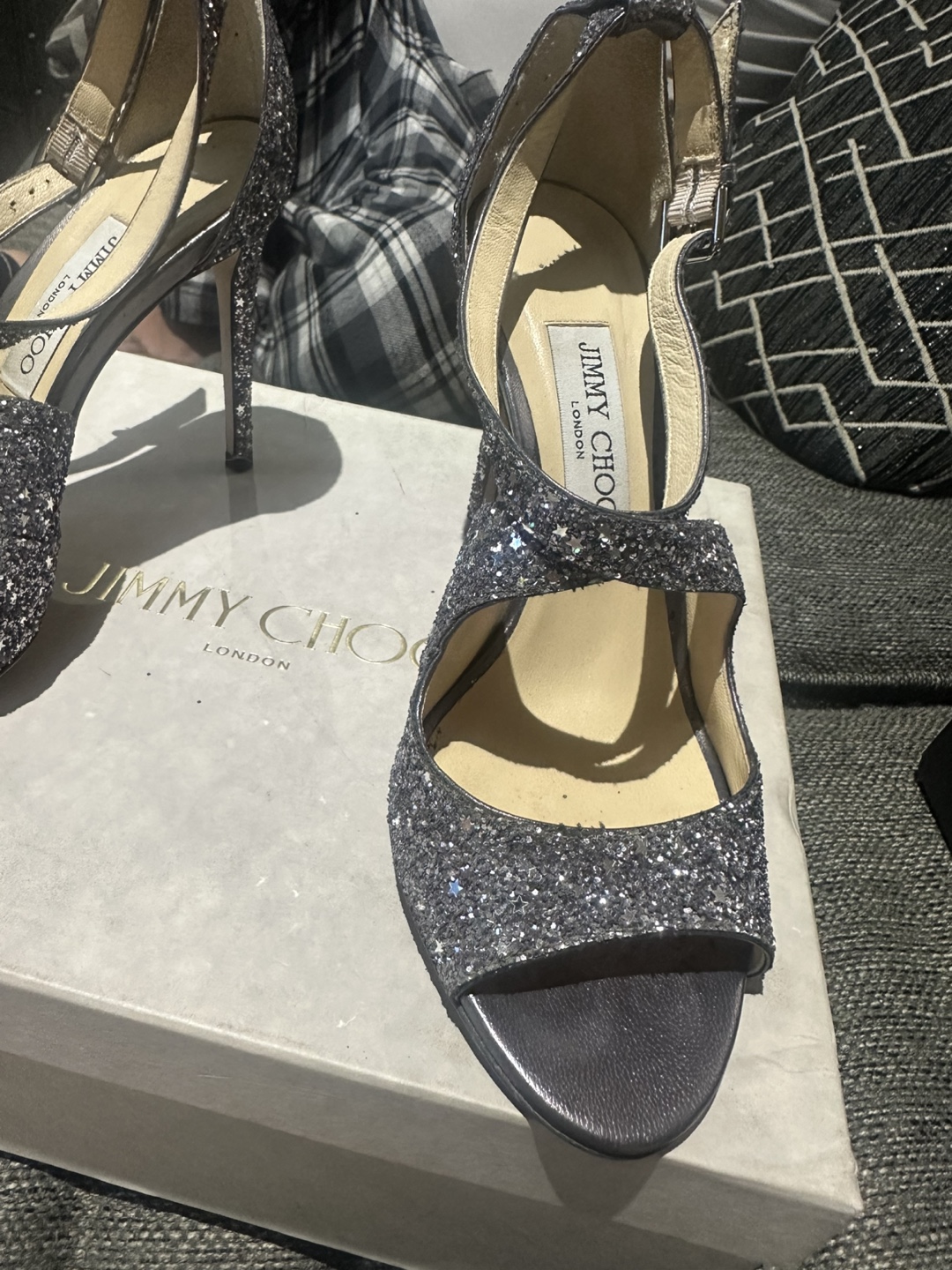 Jimmy Choo Glitter Sandals - photo 2