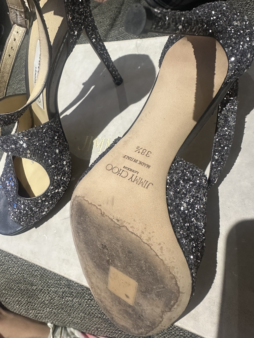 Jimmy Choo Glitter Sandals - photo 4