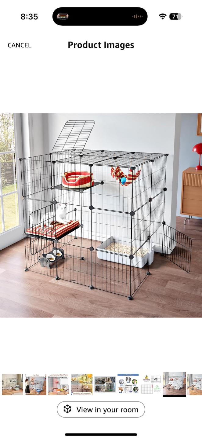Large Multi-Level Pet Playpen/Cage (USED) - photo 2