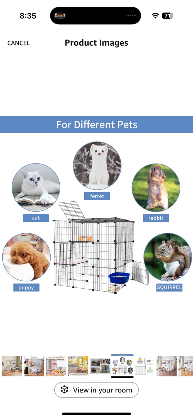 Large Multi-Level Pet Playpen/Cage (USED) - photo 3