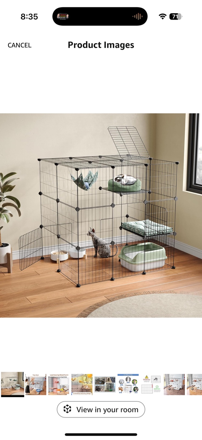 Large Multi-Level Pet Playpen/Cage (USED)