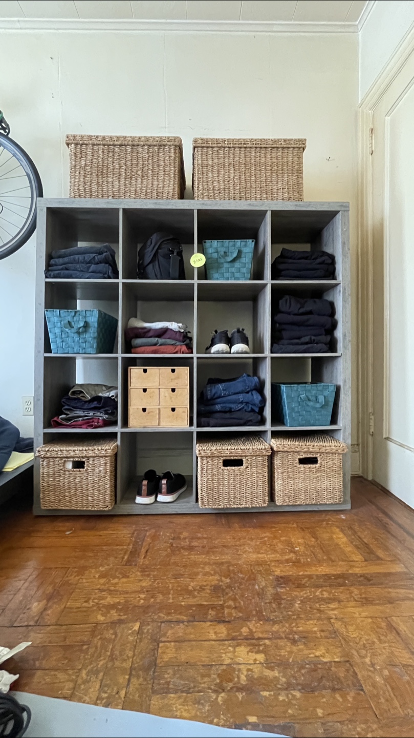 Grey 12 Cube Organizer