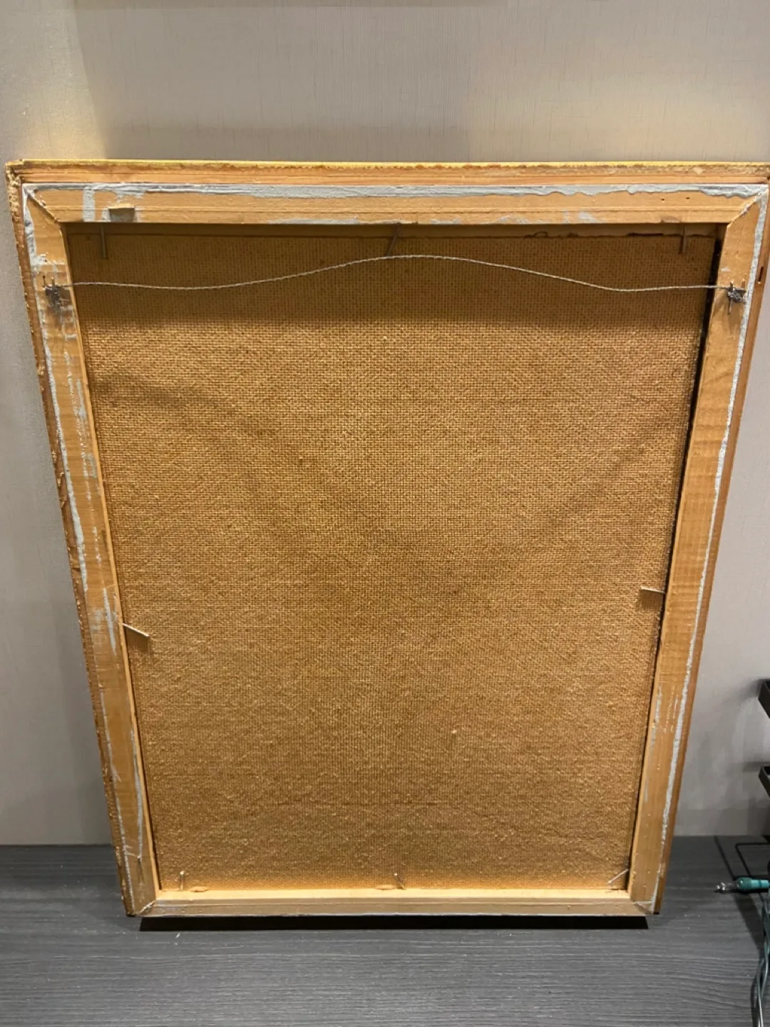 Vintage Framed Black Velvet Poodle Painting image indicator(4)