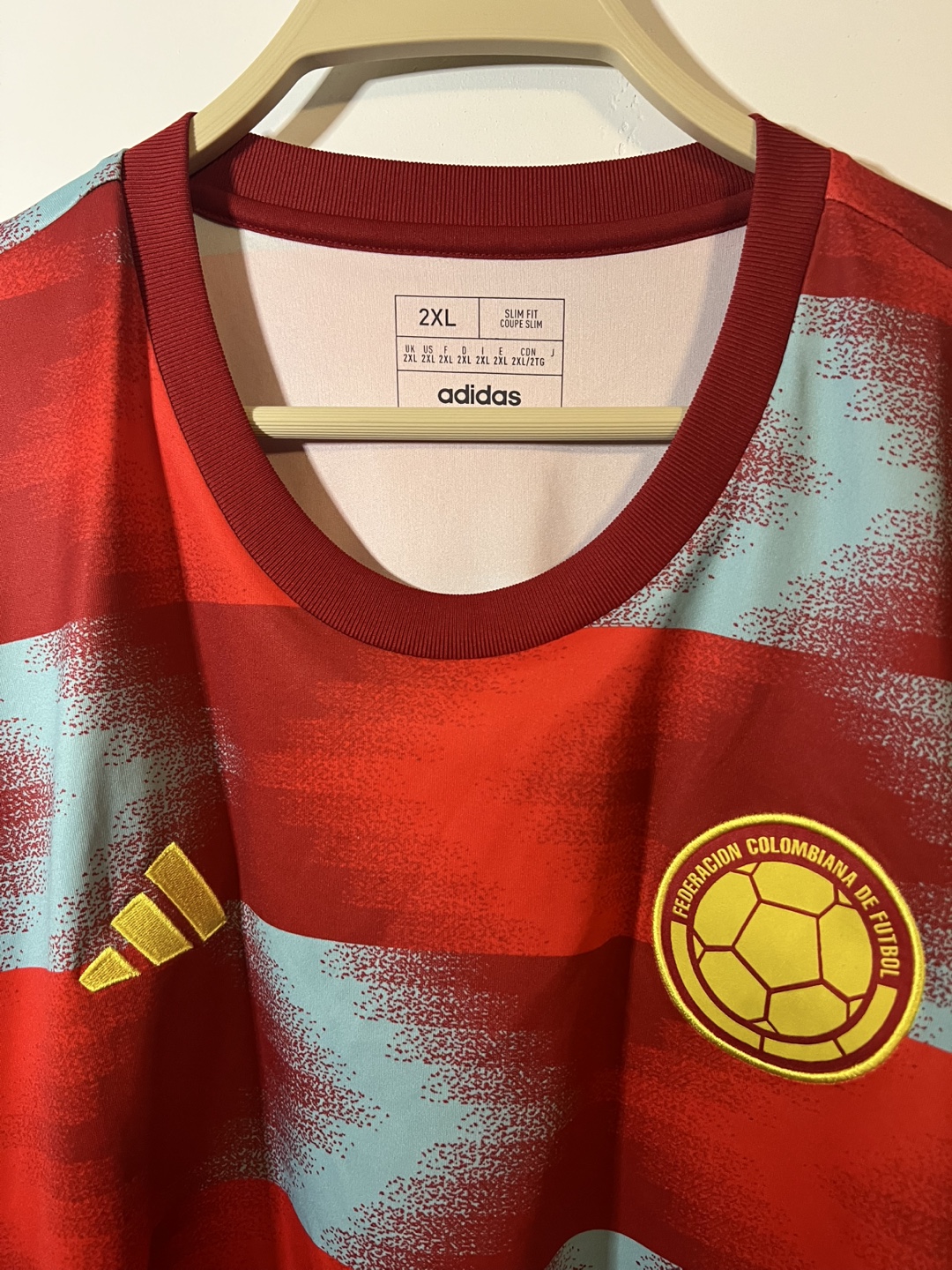 Adidas Colombia National Team Jersey - Size 2XL fits Like XL