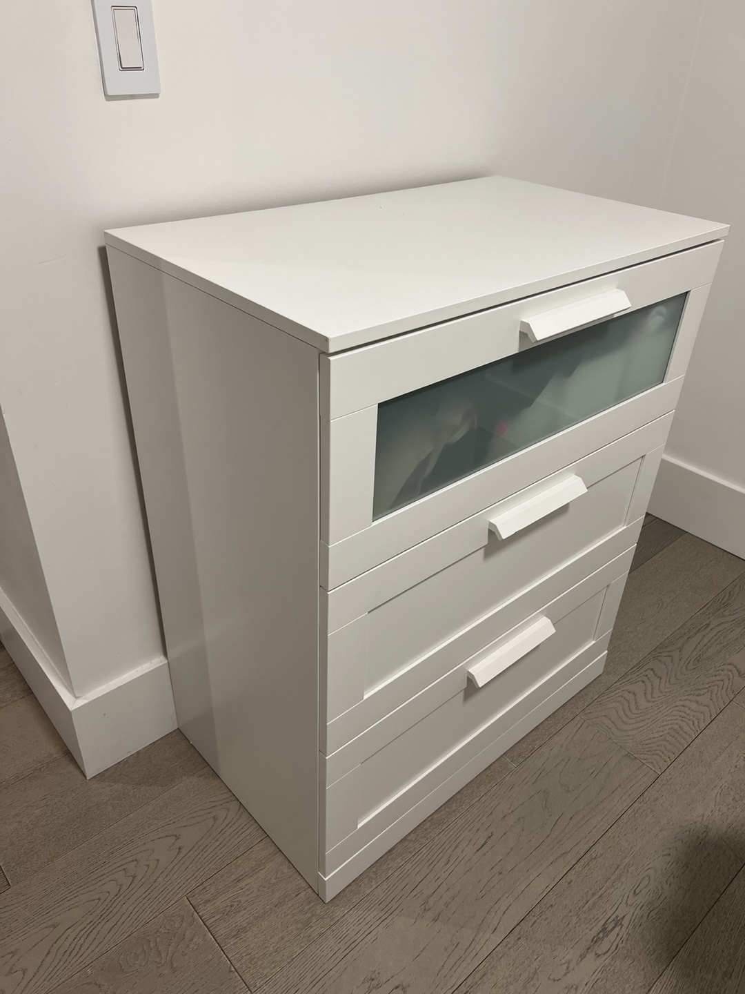 IKEA BRIMNES 3-drawer dresser, white