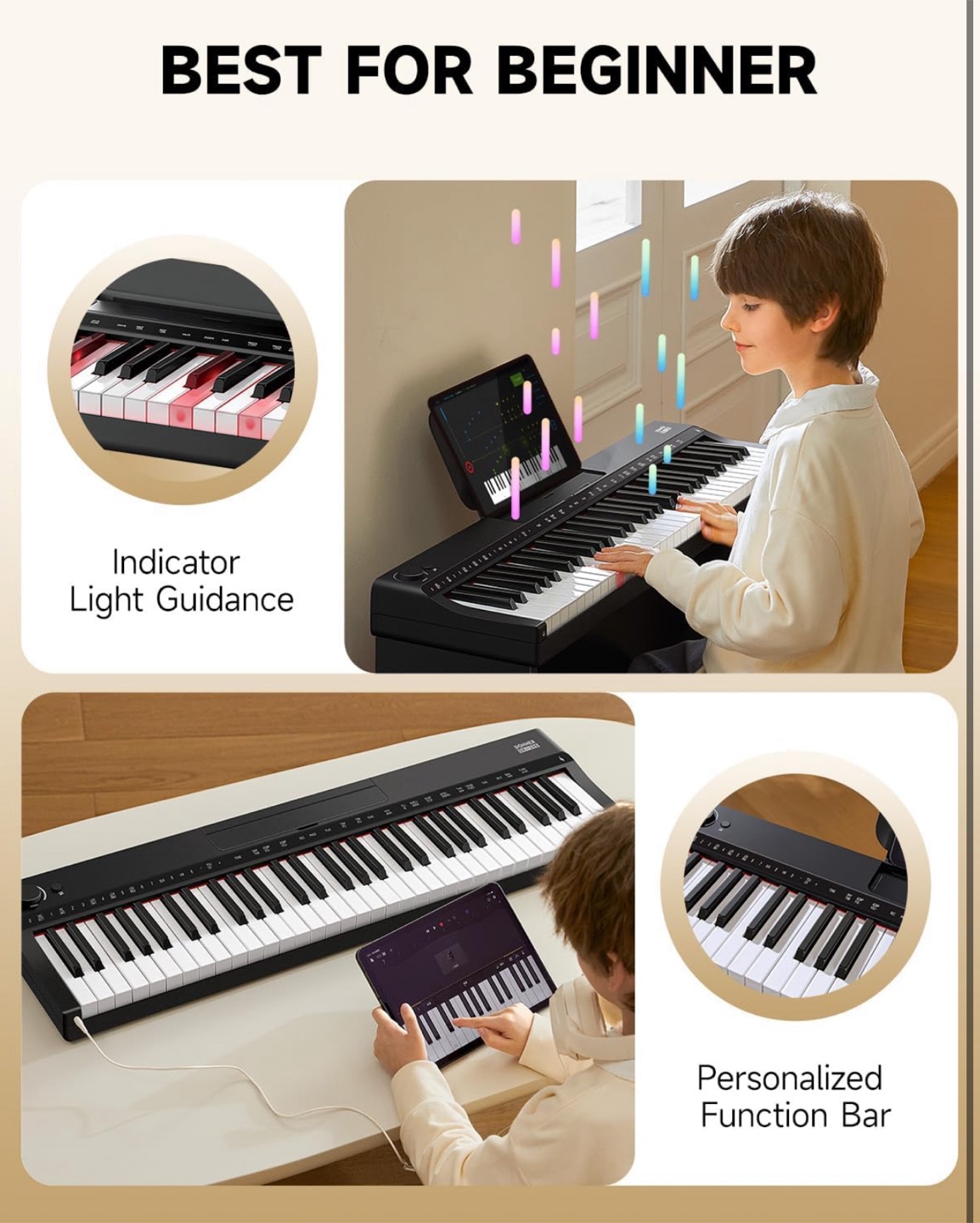 61-Key Electronic Keyboard Piano - Beginner's Instrument - photo 3