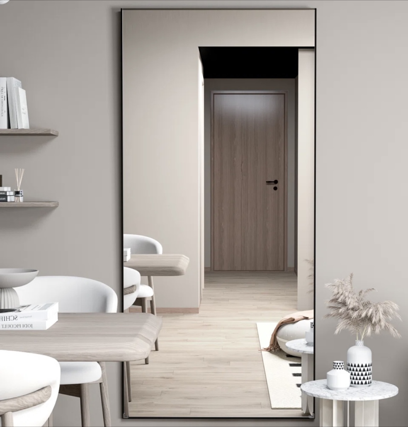 New Full-Length Mirror - Black Frame - photo 3