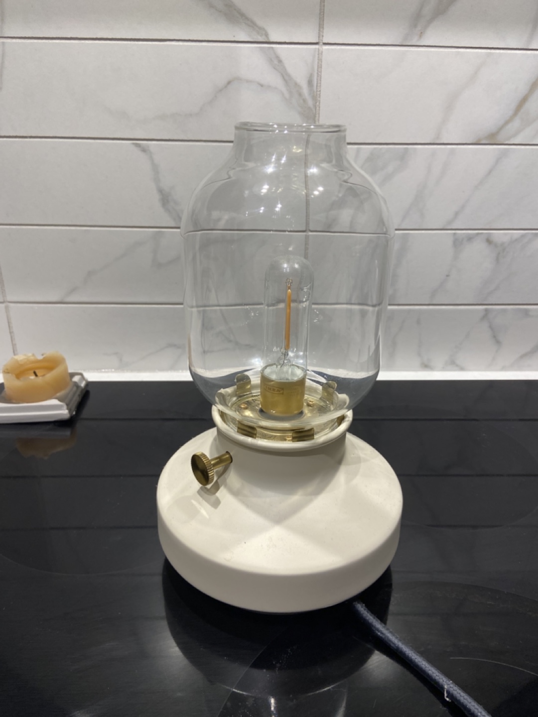 Unique Glass and Ceramic Table Lamp - photo 2