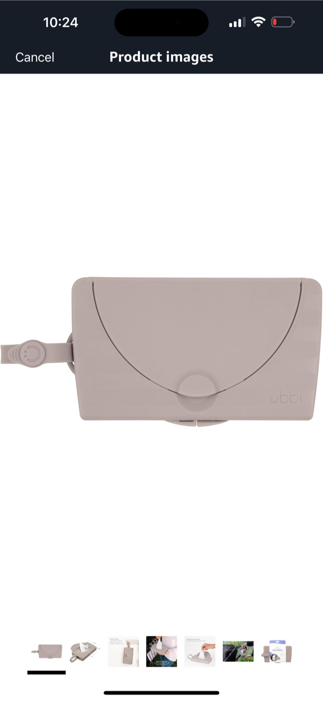 Ubbi On-the-Go Wipes Case - Taupe