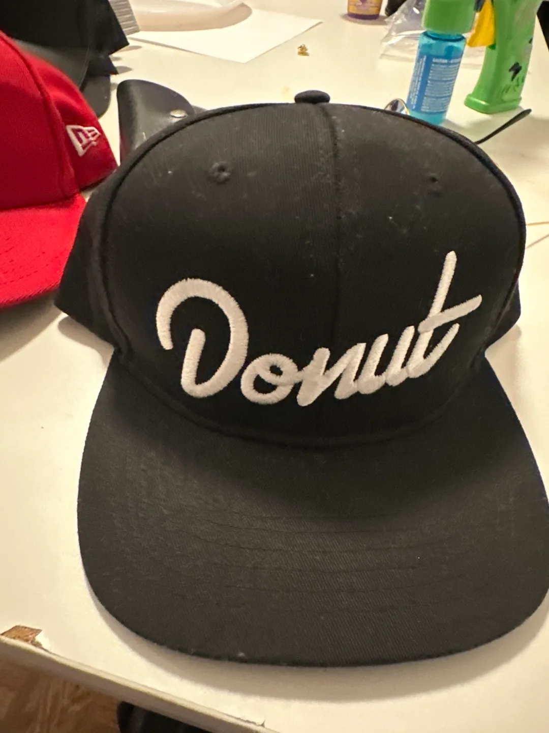 Black Donut Snapback Hat thumbnail