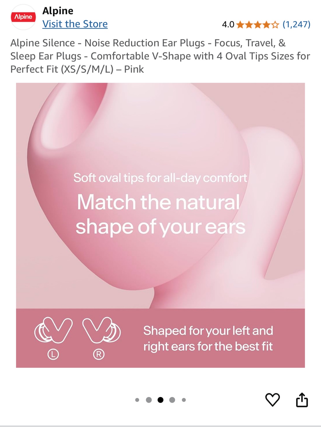 Alpine Silence Earplugs - Pink - photo 2
