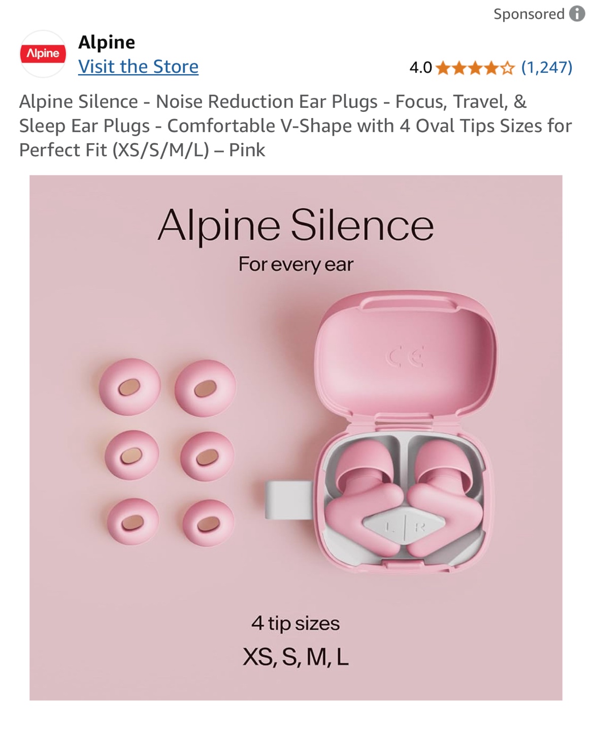 Alpine Silence Earplugs - Pink - photo 4