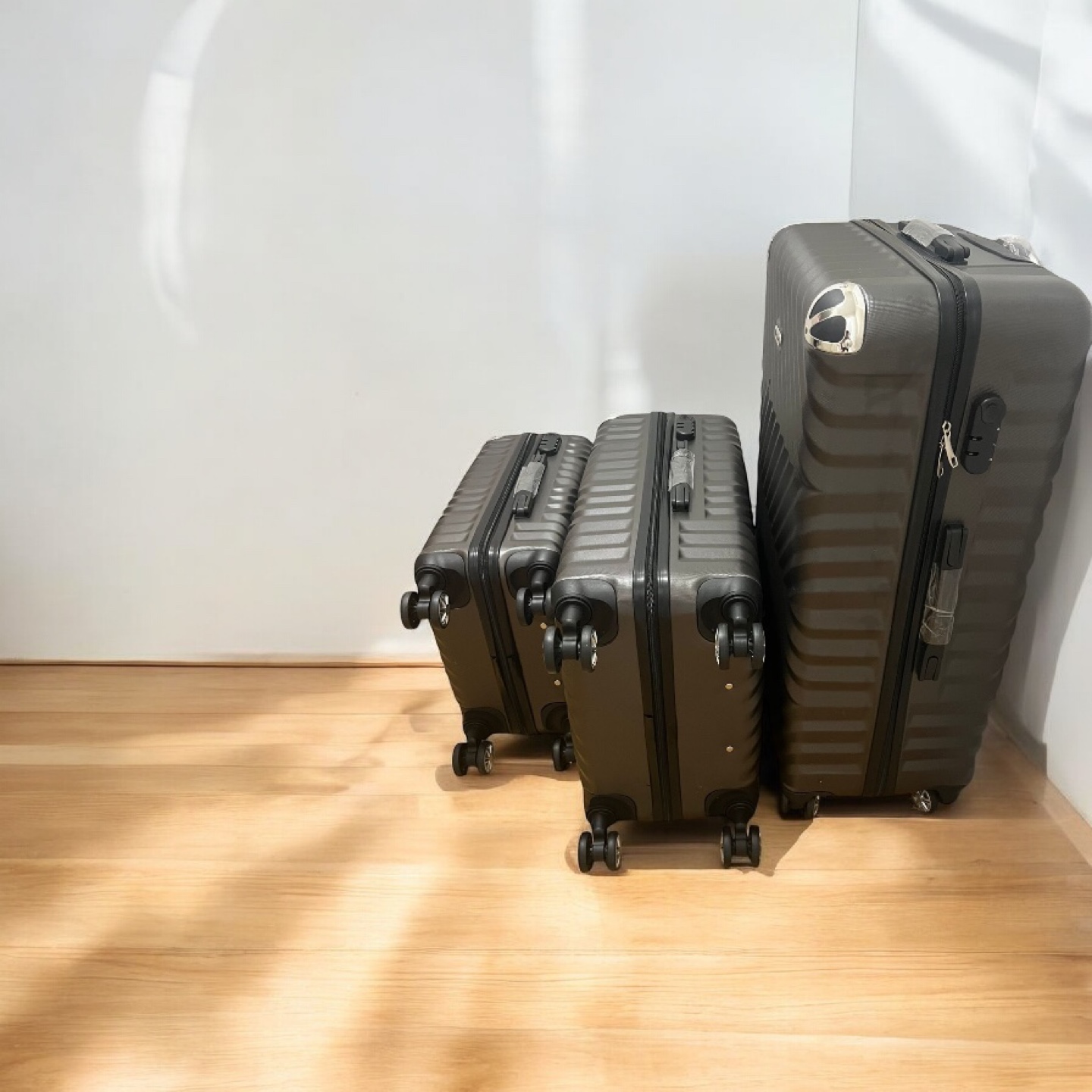 3-Piece Luggage Set - Dark Grey - photo 4