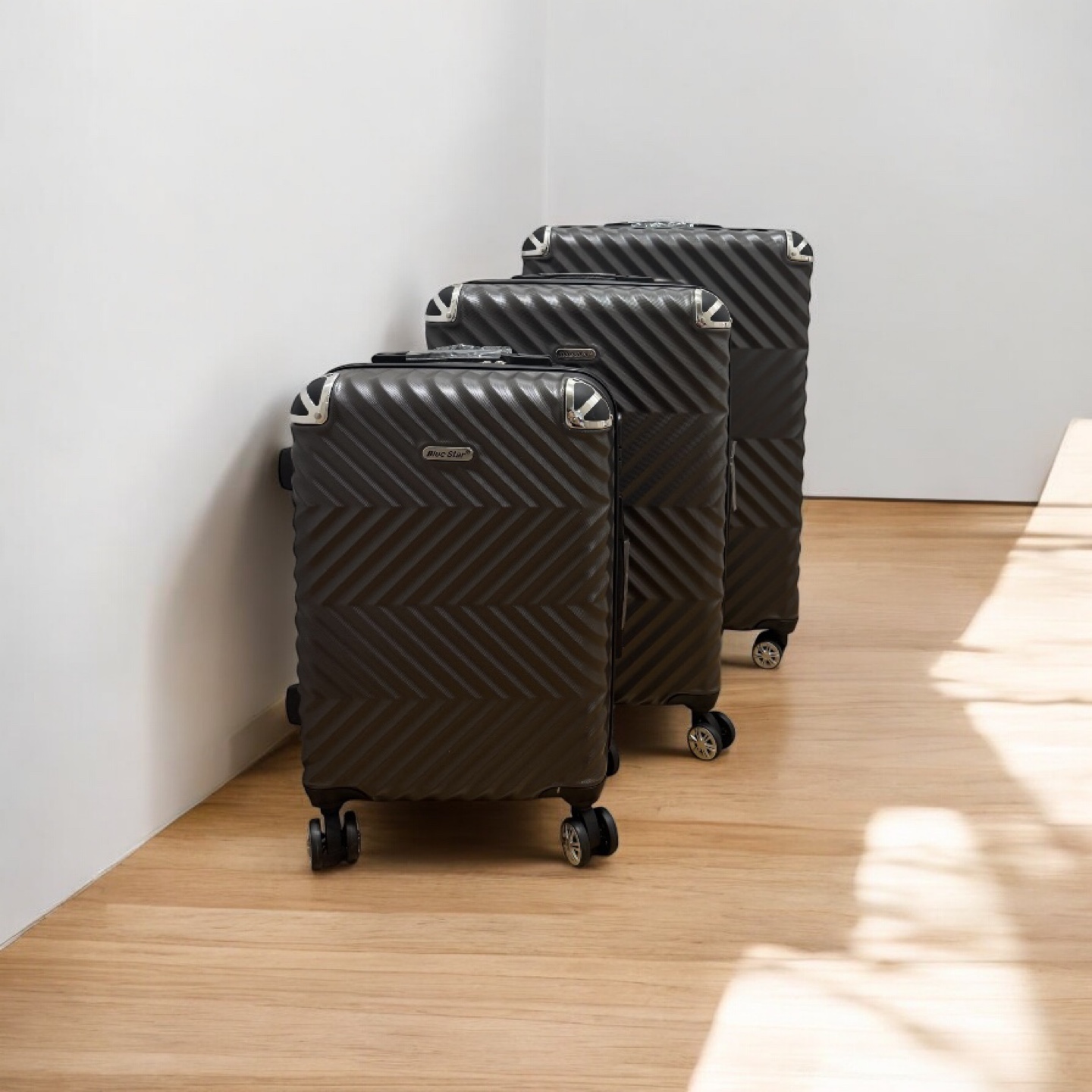 3-Piece Luggage Set - Dark Grey - photo 2