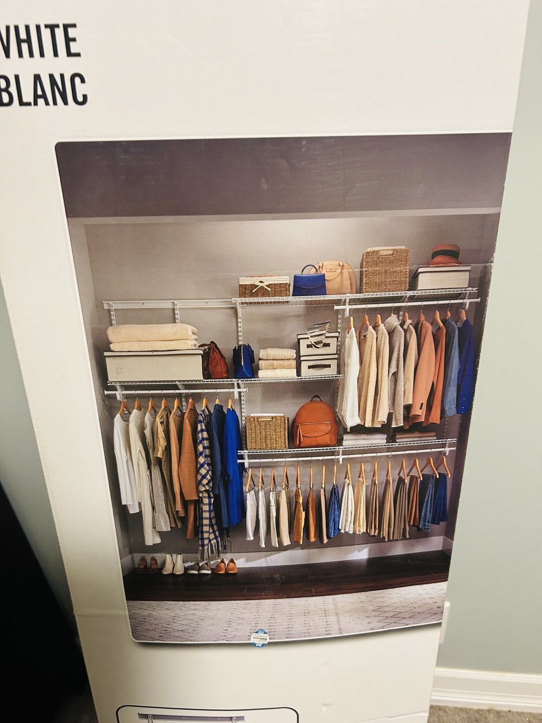 Adjustable Closet Organizer Kit - White - photo 4