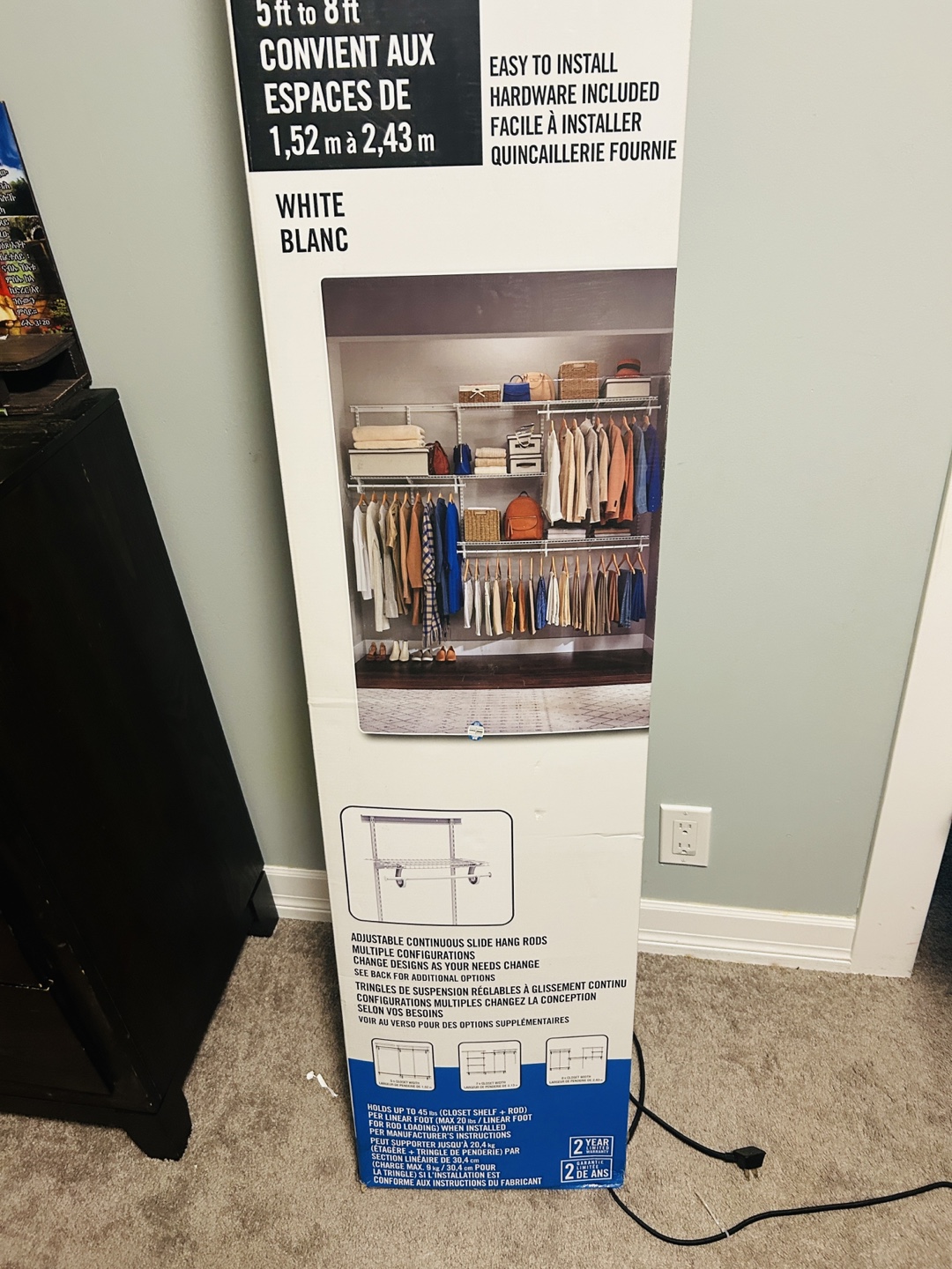 Adjustable Closet Organizer Kit - White