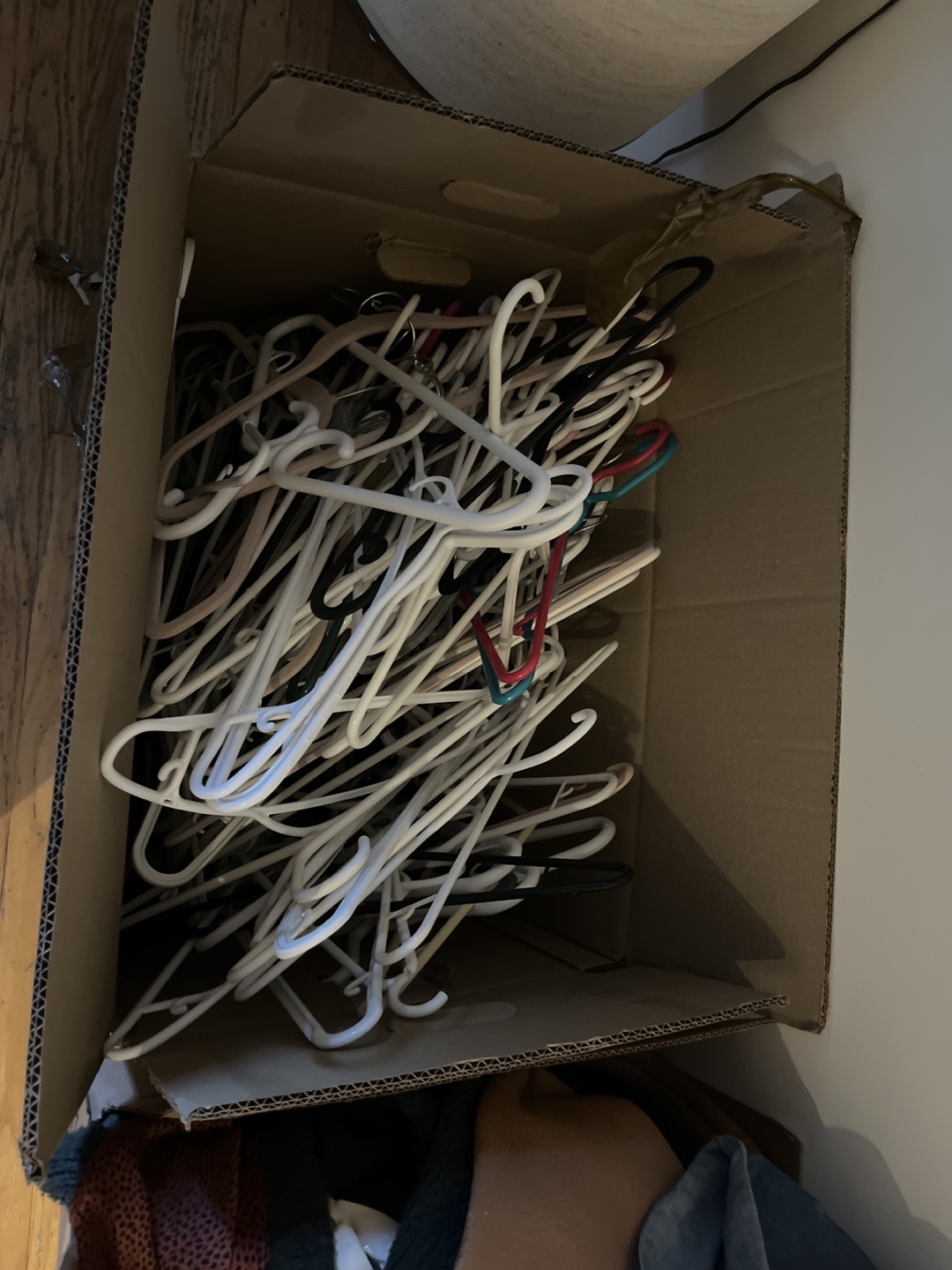 Bulk Lot of Plastic Clothes Hangers