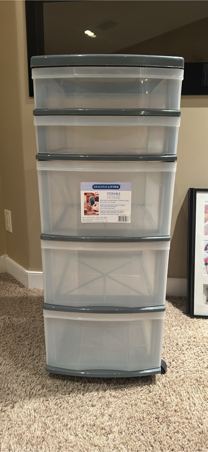 Gracious Living Storables Home 5-Drawer Storage Unit