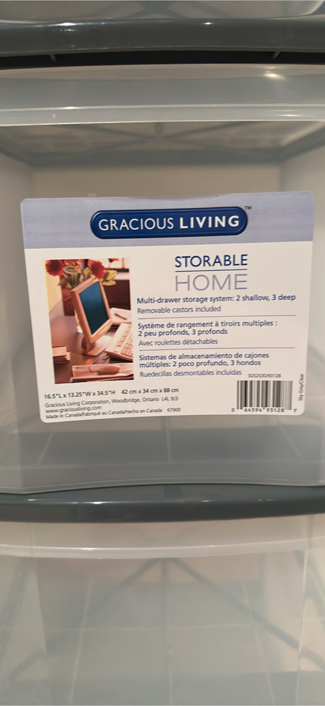 Gracious Living Storables Home 5-Drawer Storage Unit - photo 2
