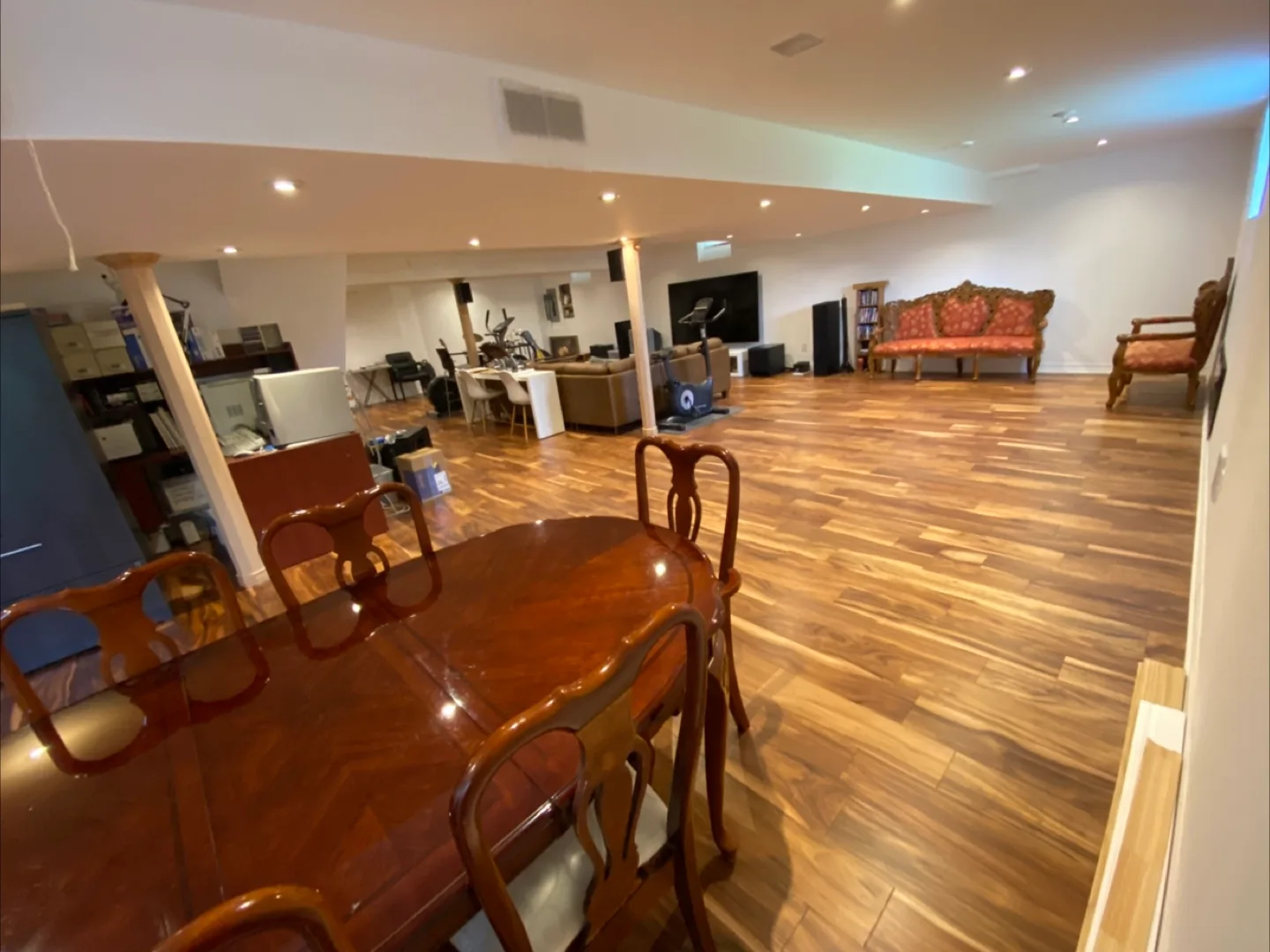 Dark Wood Dining Table and Chairs Set image indicator(5)