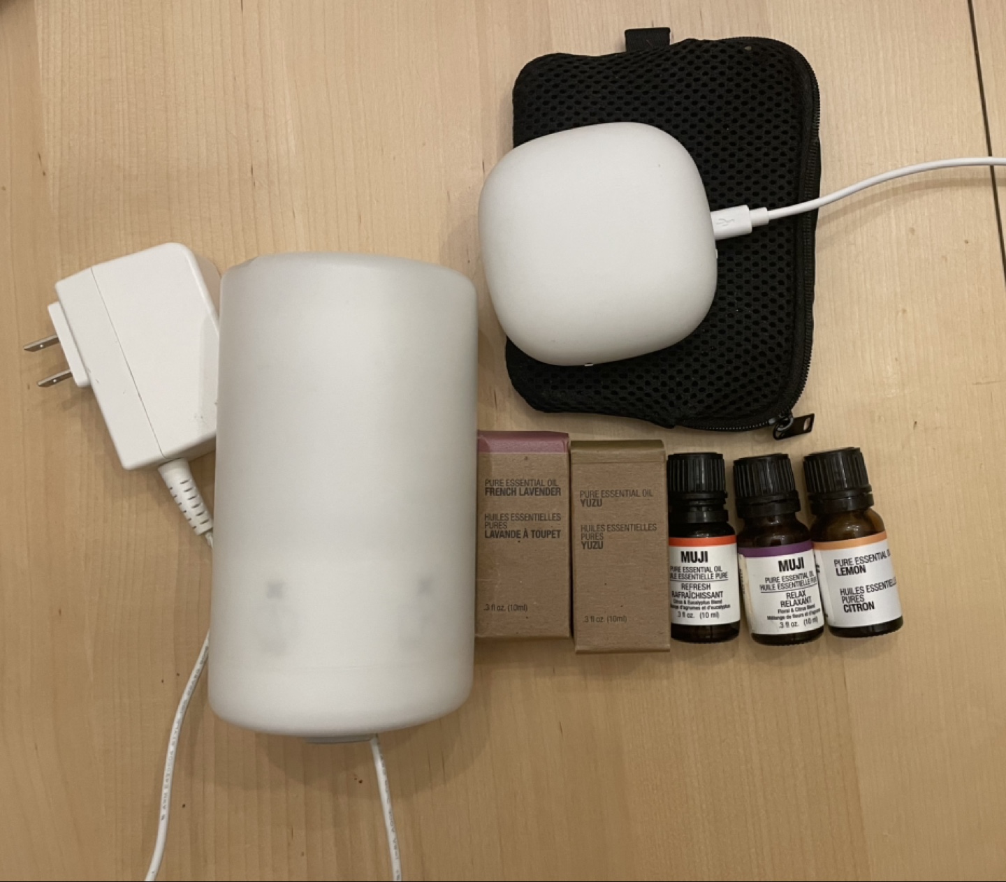 2 MUJI Aroma Diffusers with Essential Oils
