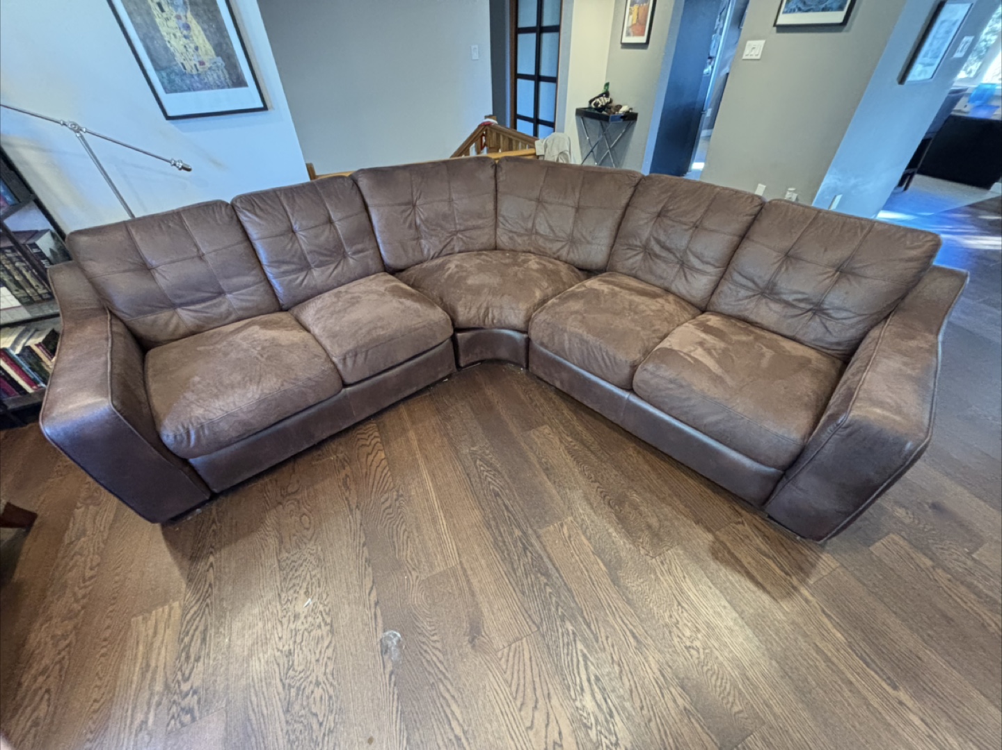 Brown Sectional Sofa
