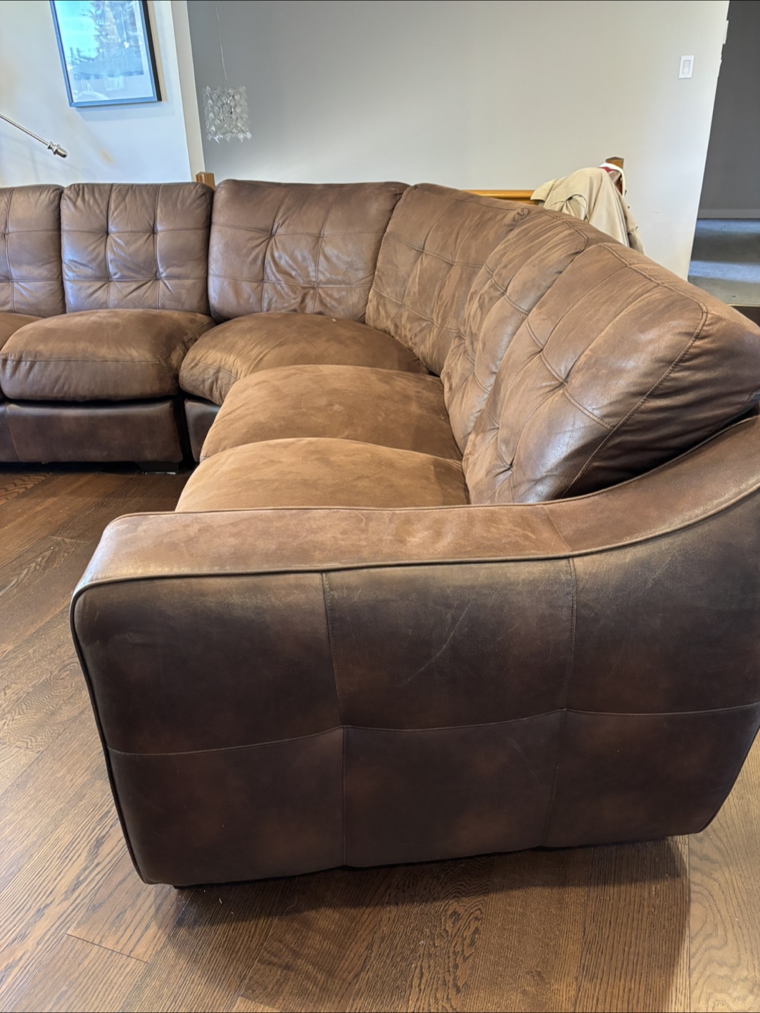 Brown Sectional Sofa - photo 5