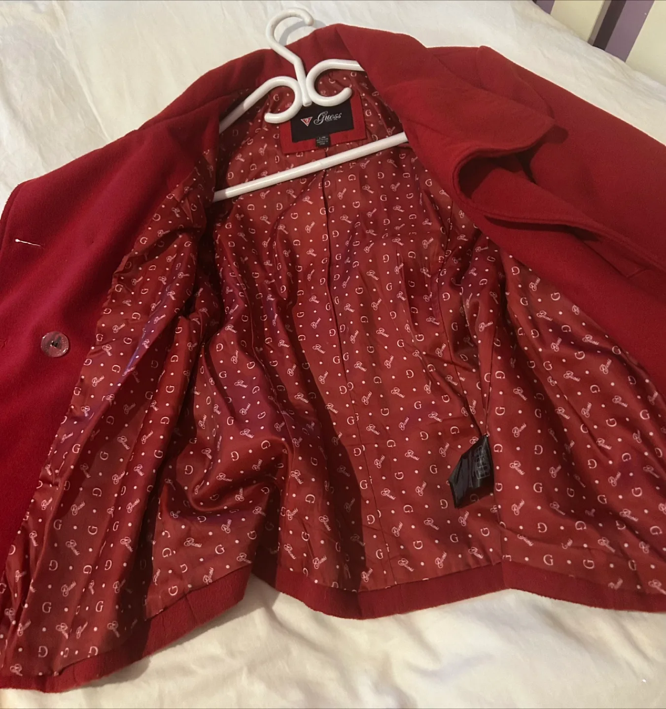 Women's Red Guess Double-Breasted image indicator(3)