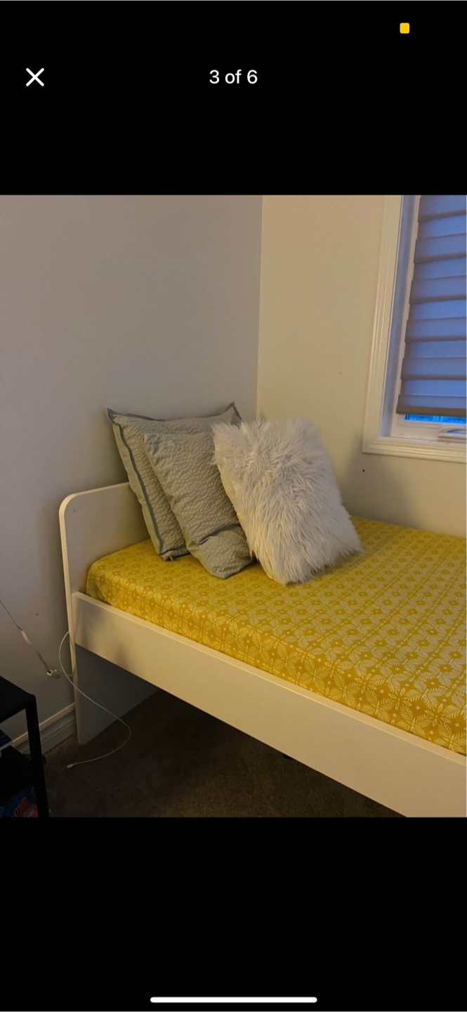 IKEA SLÄKT Twin Bed Frame - White - photo 2