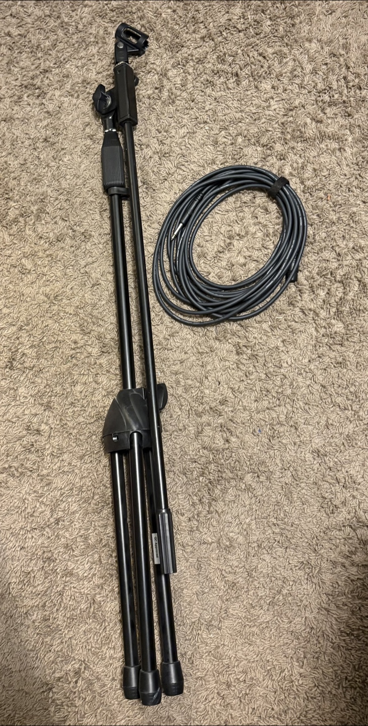 Microphone Stand with Cable