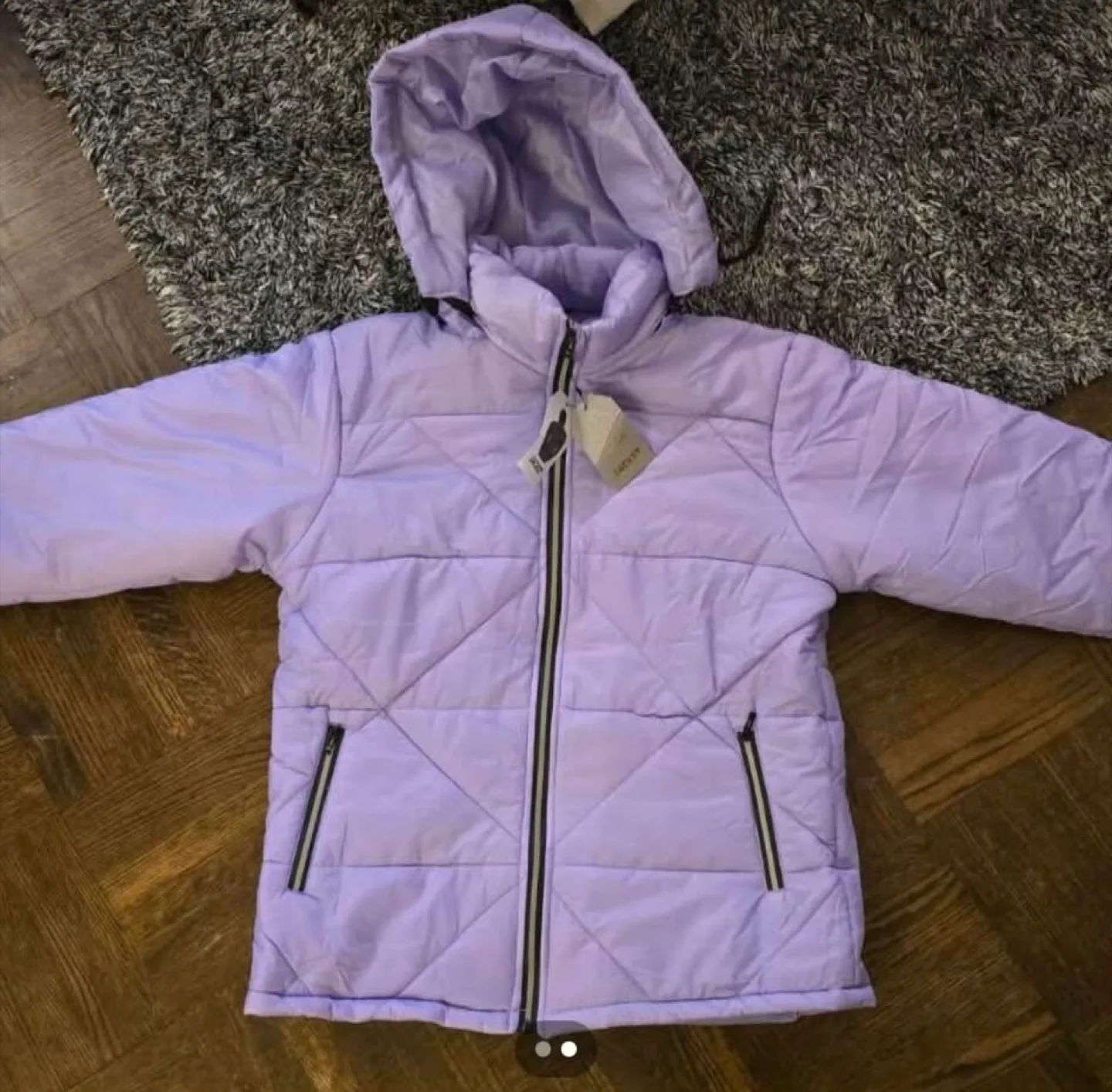 Lavender Puffer Jacket thumbnail