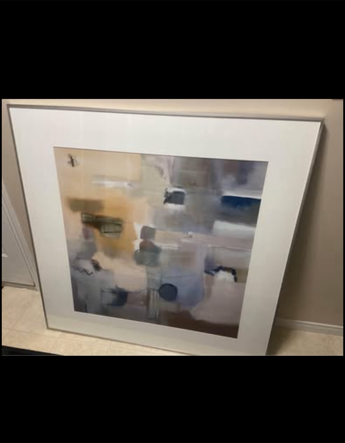 Large Abstract Framed Wall Art - photo 2