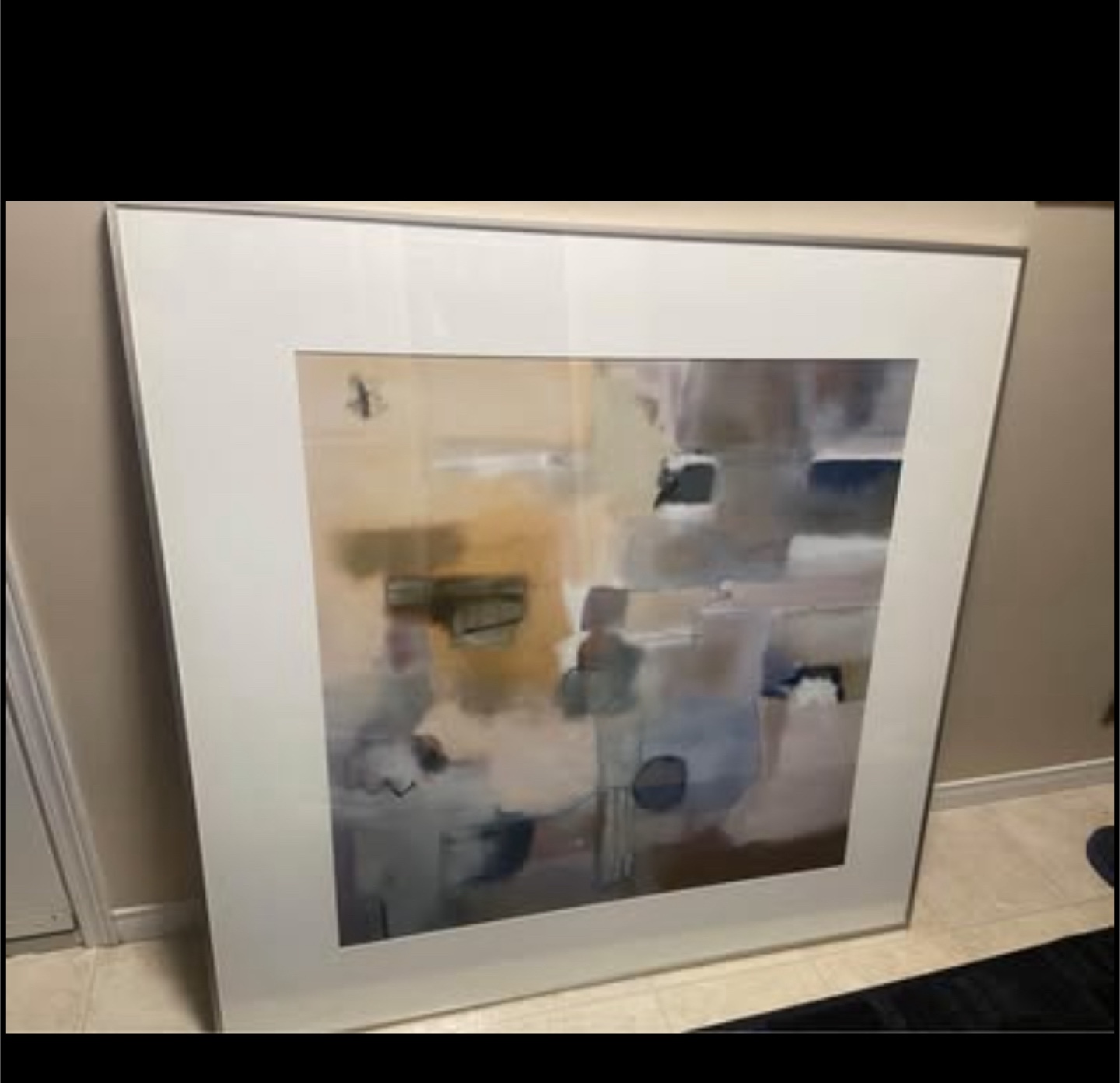 Large Abstract Framed Wall Art