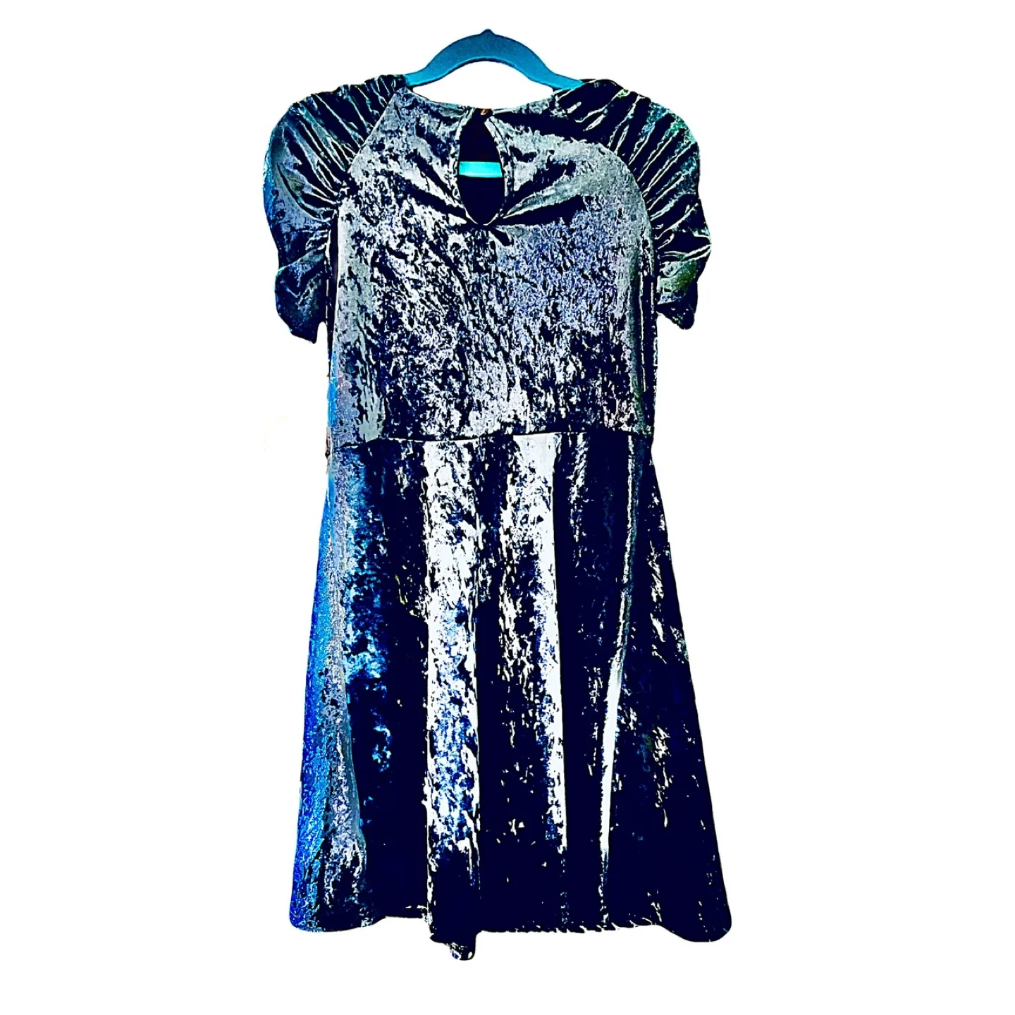 NWT Girls' Crushed Velvet Dress Sz 12 image indicator(2)