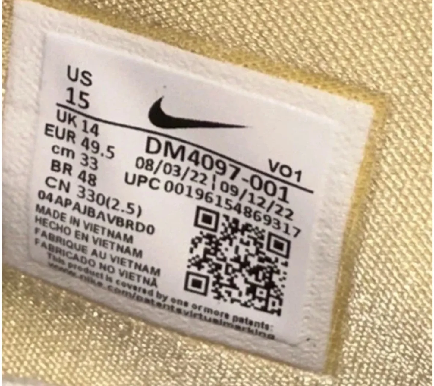 Nike Air Deldon Phantom /Sangria Basketball Sneakers US 15 image indicator(9)